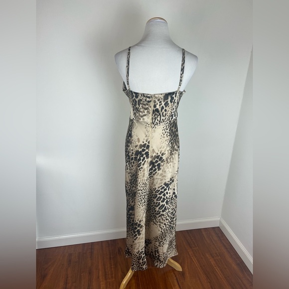 hello Molly RUNAWAY JANGELA MIDI DRESS LEOPARD Size L - Picture 7 of 9